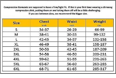 Men’s Compression Slimming Body Shaper Abdomen Control Undershirt