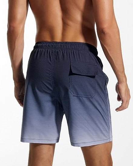 Mens Swim Trunks Quick Dry Compression Liner 2 in 1